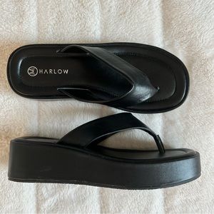 WOMENS HARLOW RIVER VEGAN WEDGE SANDALS